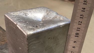 An image of a cast block of steel