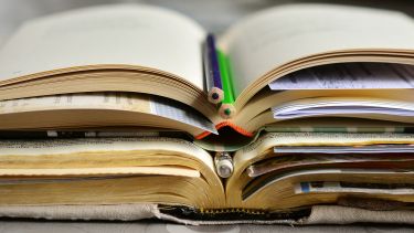 Books and pencils