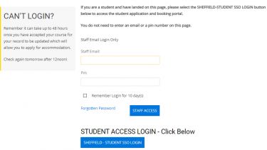 Screenshot of how to apply error