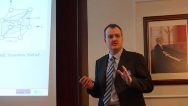 A man giving a presentation