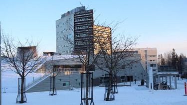 The exterior of Tampere University of Technology