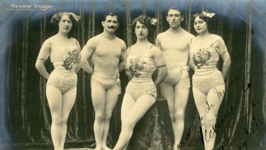 A photograph of the Alexime Troupe