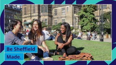 Image: Students, Text: Be Sheffield Made