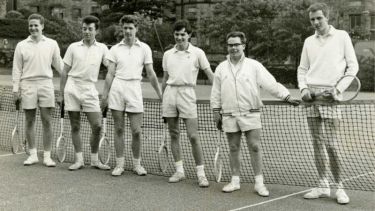 The University of Sheffield tennis team, 1961.