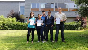 Summer school participants with certificates
