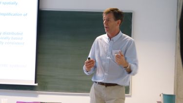 A presentation as part of the summer school