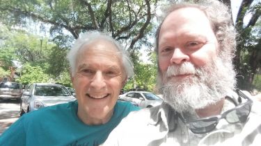 Sir Harry Kroto and Ed Hilinski