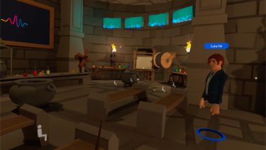 A screenshot from the ELTC Virtual Reality English Language Course
