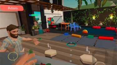 A screenshot from the ELTC Virtual Reality English Language Course