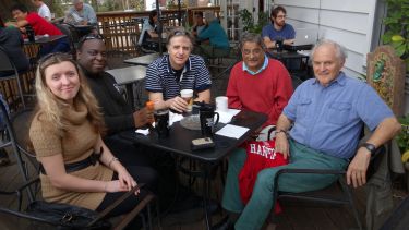 A group photo of Harry Kroto and friends