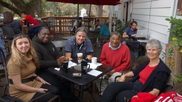 A group photo of Harry Kroto's friends