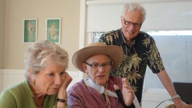 Harry Kroto with Phil and Katherine Wyatt