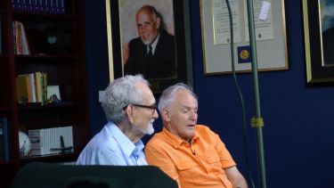 Harry Kroto and Bob Curl
