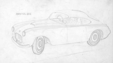 Sir Harry Kroto's drawing of a car from school