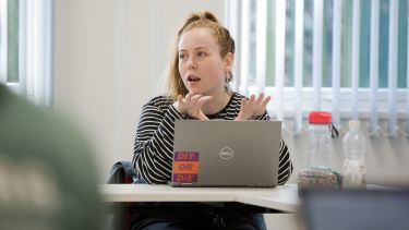 Sociological Studies student participating in seminar