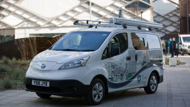 A van parked outside The Diamond on Broad Lane
