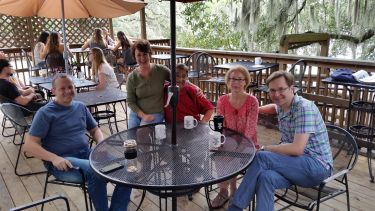 A group photo of Harry Kroto's friends
