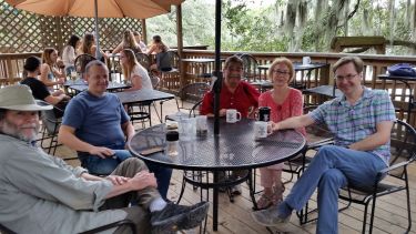 A group photo of Harry Kroto's friends