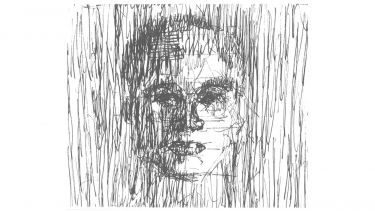 Sir Harry Kroto's drawing of a face