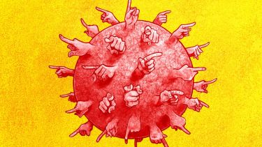 Illustration depicting Covid-19 related lawsuits