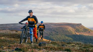 Sheffield students cycling in the Peak District
