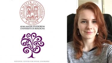 Chloe Techens, Spinner Fellow with the University of Bologna and the National Centre for Spine Disorders, Budapest Logos