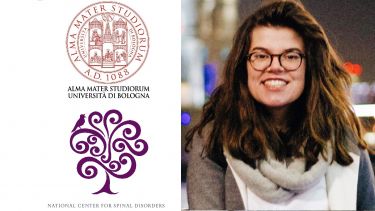 Jennifer Fayad, Spinner Fellow with the University of Bologna and the National Centre for Spine Disorders, Budapest Logos