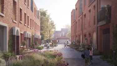 Renderings of the proposed scheme to redevelop the Agora Centre in Wolverton