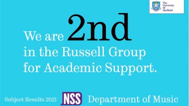 We are 2nd in the Russell Group for academic support