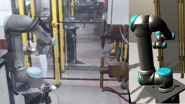 Robot arms in a lab