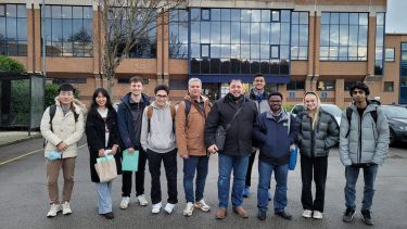 Photo of EEE Soc members on a trip to Powell Industries in Dec 2021