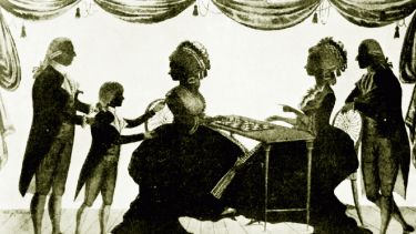 A silhouette of Edward Austen’s adoption commissioned by Thomas Knight to commemorate the occasion