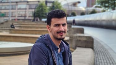 2021 EEE MSc graduate and prize winner at Sheffield train station