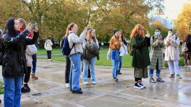 Landscape Architecture students on a field trip to London