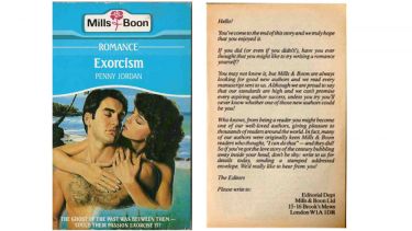 The front and back cover of Mills and Boom's Exorcism