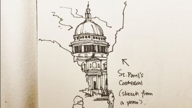 Student sketch of St Pauls
