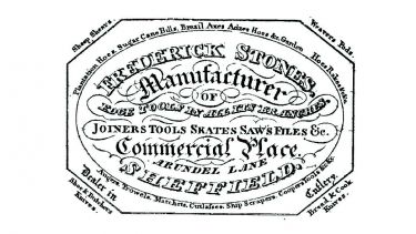An advertisement for manufacturers Frederick Stones.