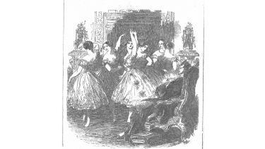 An old illustration of The Prince and the Ballet Girls