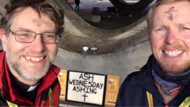Image of Chaplaincy staff on Ash Wednesday