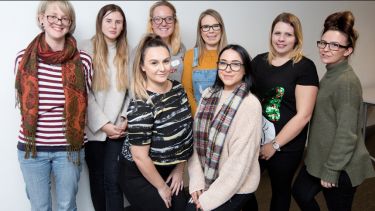 Some University of Sheffield students who participated in the Nursing Associate Apprenticeship programme