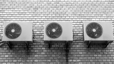 Air conditioning units in row