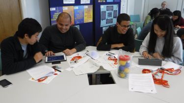 Students enjoying a workshop at 301