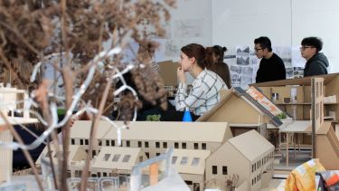 Landscape Architecture students during the Urban Design Project