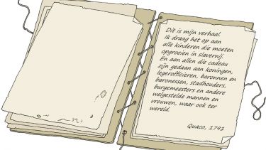 A sample of the original version of the graphic novel written in Dutch