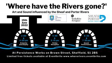 Where have the rivers gone - poster for event. 