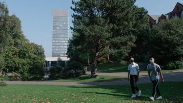 Arts Tower, home of the Sheffield School of Architecture, as seen from Weston Park