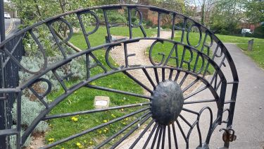 The gate of Upperthorpe Peace Garden