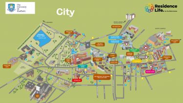 Map of the City residences