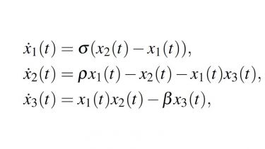 Equation of Lorenz system