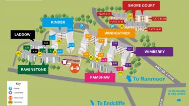 Map of the ranmoor residences